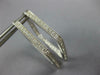 LARGE 1.30CT DIAMOND 18KT WHITE GOLD INSIDE OUT TEAR DROP SQUARE HOOP EARRINGS