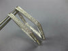 LARGE 1.30CT DIAMOND 18KT WHITE GOLD INSIDE OUT TEAR DROP SQUARE HOOP EARRINGS