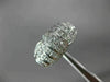 ESTATE WIDE .52CT DIAMOND 14KT WHITE GOLD 3D CLASSIC MULTI ROW ANNIVERSARY RING