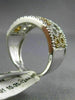 ESTATE WIDE .39CT ROUND DIAMOND 14KT 2 TONE GOLD CIRCLE OF LIFE ANNIVERSARY RING