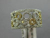 ESTATE WIDE .39CT ROUND DIAMOND 14KT 2 TONE GOLD CIRCLE OF LIFE ANNIVERSARY RING