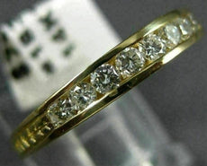 ESTATE .38CT DIAMOND 14K YELLOW GOLD 3D FILIGREE WEDDING ANNIVERSARY RING #18345