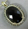 LARGE 13.85CT CHOCOLATE FANCY DIAMOND & AAA SMOKY TOPAZ 14K YELLOW GOLD PENDANT