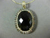 LARGE 13.85CT CHOCOLATE FANCY DIAMOND & AAA SMOKY TOPAZ 14K YELLOW GOLD PENDANT