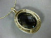LARGE 13.85CT CHOCOLATE FANCY DIAMOND & AAA SMOKY TOPAZ 14K YELLOW GOLD PENDANT