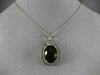 LARGE 13.85CT CHOCOLATE FANCY DIAMOND & AAA SMOKY TOPAZ 14K YELLOW GOLD PENDANT
