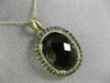 LARGE 13.85CT CHOCOLATE FANCY DIAMOND & AAA SMOKY TOPAZ 14K YELLOW GOLD PENDANT