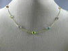 ESTATE 8.50CT AAA MULTI GEM 14KT YELLOW GOLD 3D BY THE YARD TIN TOP FUN NECKLACE