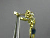ESTATE LARGE 6.70CT DIAMOND & SAPPHIRE 14K YELLOW GOLD CHANDELIER EARRINGS 24915