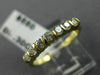 ESTATE .30CT DIAMOND 14K YELLOW GOLD 7 STONE CHANNEL ANNIVERSARY RING 2mm #11393