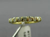 ESTATE .30CT DIAMOND 14K YELLOW GOLD 7 STONE CHANNEL ANNIVERSARY RING 2mm #11393