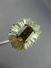 LARGE 5.97CT WHITE & CHOCOLATE FANCY DIAMOND 14KT WHITE GOLD 3D ENGAGEMENT RING