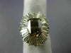 LARGE 5.97CT WHITE & CHOCOLATE FANCY DIAMOND 14KT WHITE GOLD 3D ENGAGEMENT RING