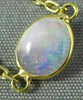 LONG 5.66CT DIAMOND & AAA MULTI COLOR OPAL 14K YELLOW GOLD BY THE YARD BRACELET
