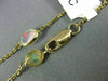LONG 5.66CT DIAMOND & AAA MULTI COLOR OPAL 14K YELLOW GOLD BY THE YARD BRACELET