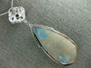 LARGE 16.73CT WHITE & BLUE DIAMONDS & AAA BLUE QUARTZ 14K WHITE GOLD 3D NECKLACE