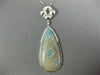 LARGE 16.73CT WHITE & BLUE DIAMONDS & AAA BLUE QUARTZ 14K WHITE GOLD 3D NECKLACE