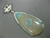 LARGE 16.73CT WHITE & BLUE DIAMONDS & AAA BLUE QUARTZ 14K WHITE GOLD 3D NECKLACE
