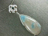 LARGE 16.73CT WHITE & BLUE DIAMONDS & AAA BLUE QUARTZ 14K WHITE GOLD 3D NECKLACE