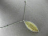 LARGE 1.29CT WHITE & YELLOW DIAMOND 18K WHITE & YELLOW GOLD 3D MARQUISE PENDANT