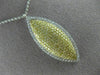 LARGE 1.29CT WHITE & YELLOW DIAMOND 18K WHITE & YELLOW GOLD 3D MARQUISE PENDANT