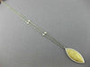LARGE 1.29CT WHITE & YELLOW DIAMOND 18K WHITE & YELLOW GOLD 3D MARQUISE PENDANT
