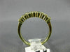 ESTATE .37CT DIAMOND 14K YELLOW GOLD 7 STONE CHANNEL ANNIVERSARY RING 3mm #11392