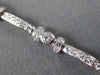 ESTATE 1.70CT DIAMOND 18KT WHITE GOLD 3D BEZEL ETOILE TENNIS BRACELET #25388