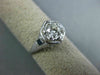 ANTIQUE .47CT DIAMOND & SAPPHIRE 14KT WHITE GOLD FILIGREE ENGAGEMENT RING #26681