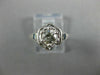 ANTIQUE .47CT DIAMOND & SAPPHIRE 14KT WHITE GOLD FILIGREE ENGAGEMENT RING #26681