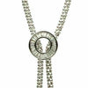 LARGE .66CT DIAMOND & AAA SOUTH SEA TAHITIAN PEARL 18KT WHITE GOLD LOVE NECKLACE
