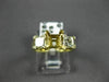 ESTATE .60CT DIAMOND 14KT YELLOW GOLD 3 STONE SEMI MOUNT ENGAGEMENT RING #11005