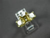 ESTATE .60CT DIAMOND 14KT YELLOW GOLD 3 STONE SEMI MOUNT ENGAGEMENT RING #11005