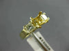 ESTATE .60CT DIAMOND 14KT YELLOW GOLD 3 STONE SEMI MOUNT ENGAGEMENT RING #11005