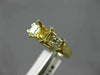 ESTATE .60CT DIAMOND 14KT YELLOW GOLD 3 STONE SEMI MOUNT ENGAGEMENT RING #11005
