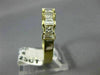 ESTATE WIDE 1.23CT PRINCESS & BAGUETTE DIAMOND 14KT YELLOW GOLD 3D RING #1908