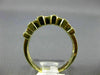 ESTATE WIDE 1.23CT PRINCESS & BAGUETTE DIAMOND 14KT YELLOW GOLD 3D RING #1908