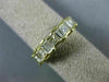 ESTATE WIDE 1.23CT PRINCESS & BAGUETTE DIAMOND 14KT YELLOW GOLD 3D RING #1908