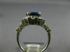 LARGE 5.30CT DIAMOND & AAA SAPPHIRE 18KT WHITE GOLD 3D INFINITY ENGAGEMENT RING