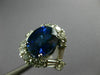 LARGE 5.30CT DIAMOND & AAA SAPPHIRE 18KT WHITE GOLD 3D INFINITY ENGAGEMENT RING
