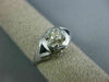ANTIQUE .69CT OLD MINE DIAMOND & SAPPHIRE 14KT WHITE GOLD ENGAGEMENT RING #26682