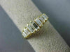 ESTATE .75CT DIAMOND 14K YELLOW GOLD GRADUATING BAGUETTE ANNIVERSARY RING #3140