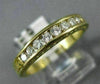 ESTATE .38CT DIAMOND 14KT YELLOW GOLD FILIGREE CHANNEL ANNIVERSARY RING #18376