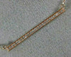 ESTATE .10CT DIAMOND 14KT ROSE GOLD 3D CLASSIC BAR FRIENDSHIP LOVE NECKLACE