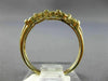 ESTATE .45CT DIAMOND 14KT YELLOW GOLD 5 STONE CHANNEL ANNIVERSARY RING #16555