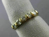 ESTATE .45CT DIAMOND 14KT YELLOW GOLD 5 STONE CHANNEL ANNIVERSARY RING #16555
