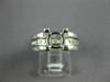 ESTATE WIDE .84CT DIAMOND 18KT WHITE GOLD 3D SEMI MOUNT ENGAGEMENT RING #23413