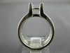 ESTATE WIDE .84CT DIAMOND 18KT WHITE GOLD 3D SEMI MOUNT ENGAGEMENT RING #23413