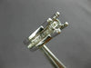 ESTATE WIDE .84CT DIAMOND 18KT WHITE GOLD 3D SEMI MOUNT ENGAGEMENT RING #23413