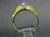 ESTATE .26CT DIAMOND 14KT WHITE & YELLOW GOLD 3D THREE ROW PYRAMID RING #17169